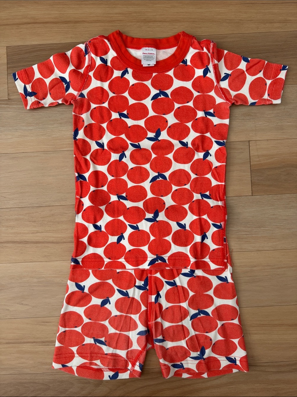 Hanna Andersson Orange Print Pajamas Set